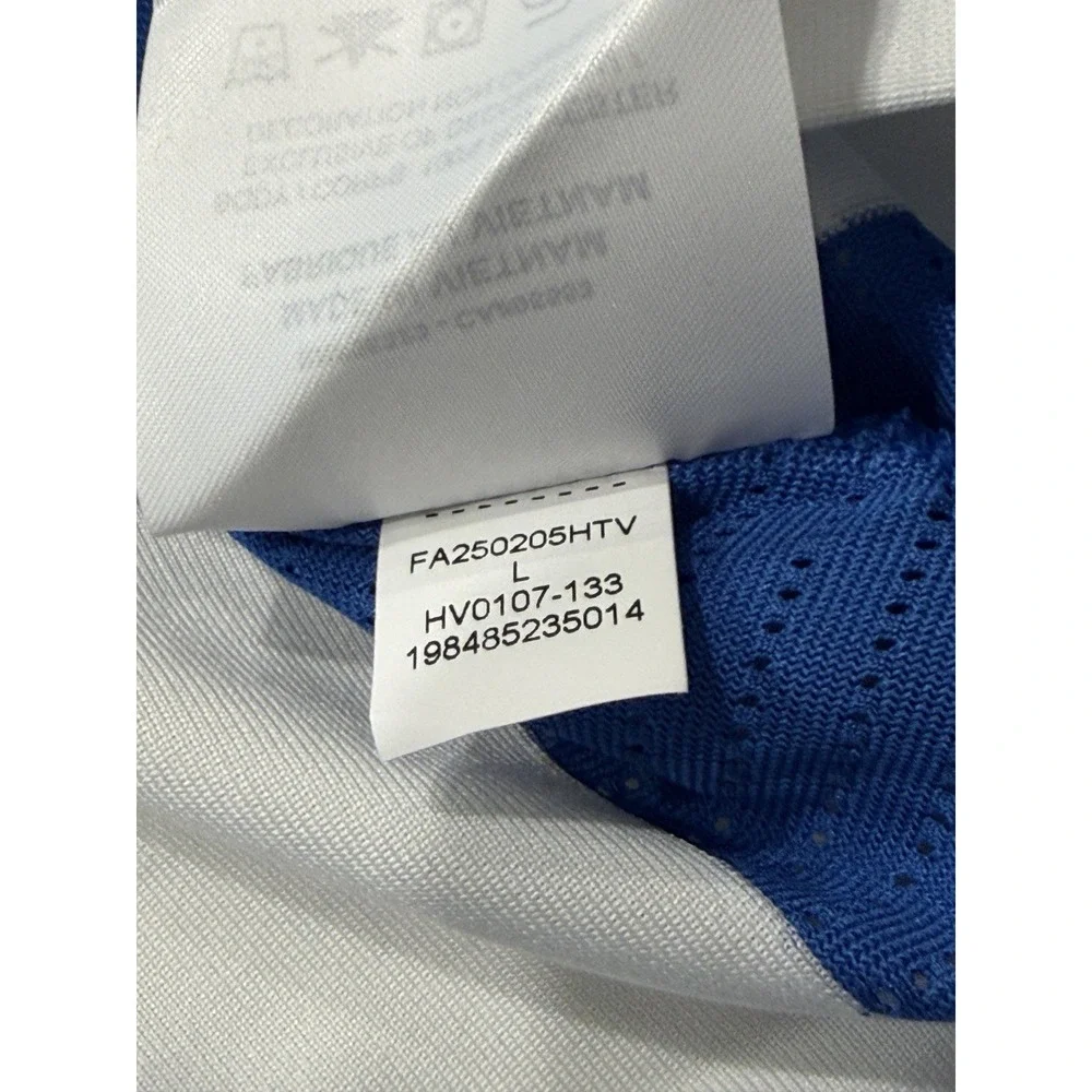 Jordan Brooklyn Collegiate Goalie Top HV0107-133 Mens Large Blue White Stripe